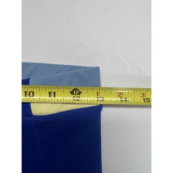 Wilo Workout Set Long Sleeve Cropped Size M Colorblock Yoga Pilates Active - Picture 14 of 14